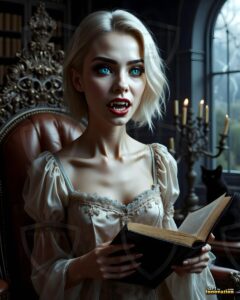 Vampire Princess – AI Dark Gothic Fairytale Art