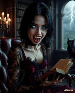 Vampire Princess – AI Dark Gothic Fairytale Art