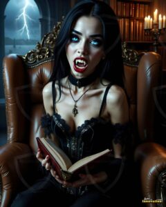 Vampire Princess – AI Dark Gothic Fairytale Art