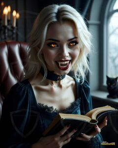 Vampire Princess – AI Dark Gothic Fairytale Art