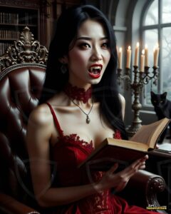 Vampire Princess – AI Dark Gothic Fairytale Art