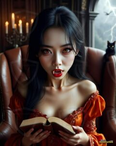 Vampire Princess – AI Dark Gothic Fairytale Art
