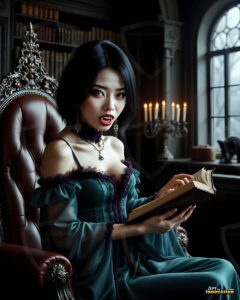Vampire Princess – AI Dark Gothic Fairytale Art