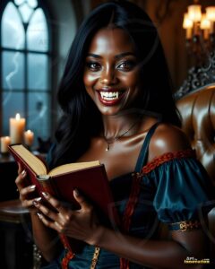 Vampire Princess – AI Dark Gothic Fairytale Art