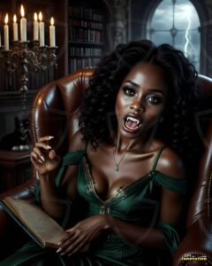 Vampire Princess – AI Dark Gothic Fairytale Art
