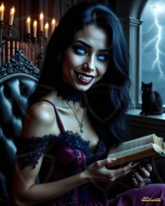 Vampire Princess – AI Dark Gothic Fairytale Art