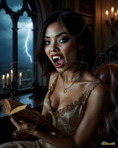 Vampire Princess – AI Dark Gothic Fairytale Art
