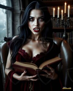 Vampire Princess – AI Dark Gothic Fairytale Art