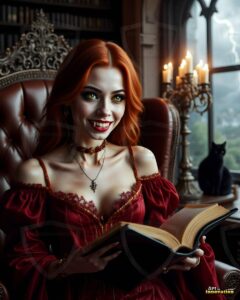 Vampire Princess – AI Dark Gothic Fairytale Art