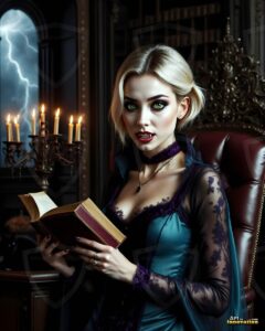 Vampire Princess – AI Dark Gothic Fairytale Art