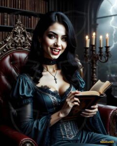Vampire Princess – AI Dark Gothic Fairytale Art