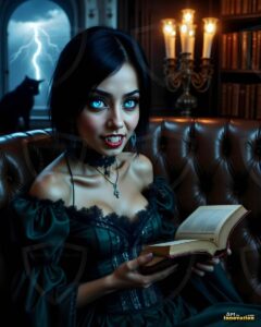 Vampire Princess – AI Dark Gothic Fairytale Art