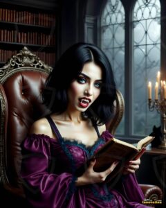 Vampire Princess – AI Dark Gothic Fairytale Art
