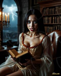 Vampire Princess – AI Dark Gothic Fairytale Art
