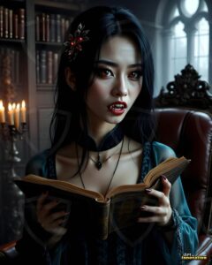 Vampire Princess – AI Dark Gothic Fairytale Art