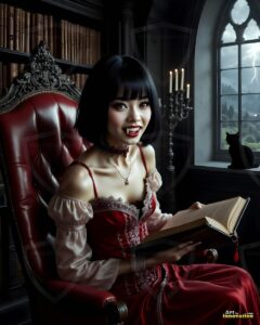 Vampire Princess – AI Dark Gothic Fairytale Art