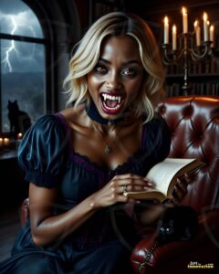 Vampire Princess – AI Dark Gothic Fairytale Art
