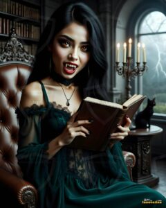 Vampire Princess – AI Dark Gothic Fairytale Art