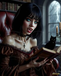 Vampire Princess – AI Dark Gothic Fairytale Art