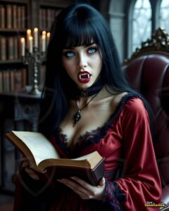 Vampire Princess – AI Dark Gothic Fairytale Art