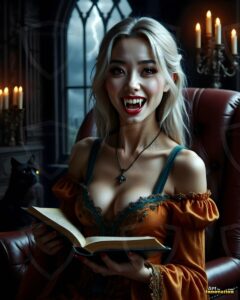 Vampire Princess – AI Dark Gothic Fairytale Art