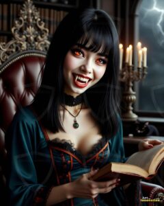 Vampire Princess – AI Dark Gothic Fairytale Art