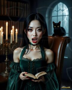 Vampire Princess – AI Dark Gothic Fairytale Art