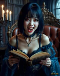 Vampire Princess – AI Dark Gothic Fairytale Art