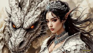 Dragon princess Art – 16×9 #0103