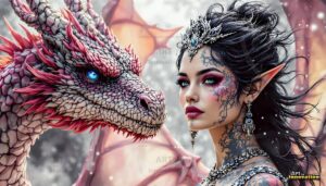 Dragon princess Art – 16×9 #0112