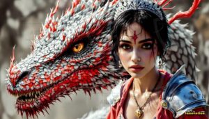 Dragon princess Art – 16×9 #0118