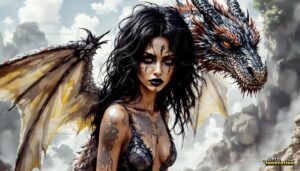 Dragon princess Art – 16×9 #0124