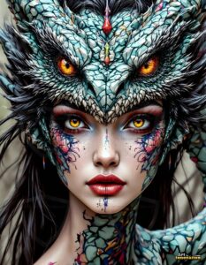 Dragon princess Art – 3×4 #0157