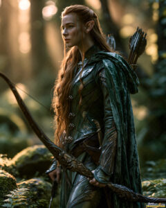 Female Elves – AI Fantasy Art Collection