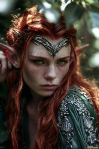 Female Elves – AI Fantasy Art Collection