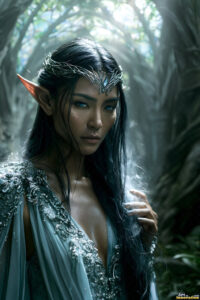 Female Elves – AI Fantasy Art Collection