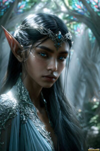 Female Elves – AI Fantasy Art Collection