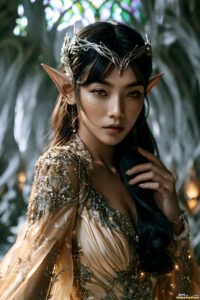 Female Elves – AI Fantasy Art Collection