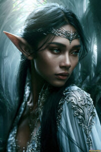 Female Elves – AI Fantasy Art Collection