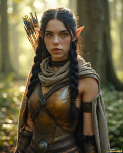 Female Elves – AI Fantasy Art Collection