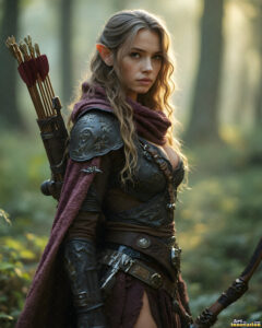 Female Elves – AI Fantasy Art Collection