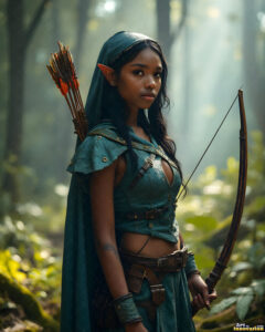 Female Elves – AI Fantasy Art Collection