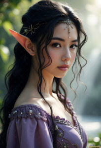 Female Elves – AI Fantasy Art Collection