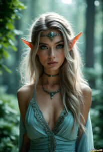 Female Elves – AI Fantasy Art Collection