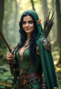 Female Elves – AI Fantasy Art Collection