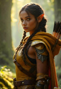 Female Elves – AI Fantasy Art Collection
