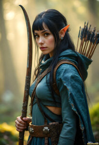 Female Elves – AI Fantasy Art Collection