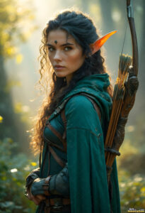 Female Elves – AI Fantasy Art Collection
