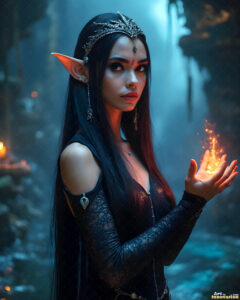 Female Elves – AI Fantasy Art Collection