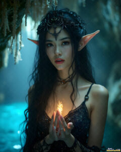Female Elves – AI Fantasy Art Collection
